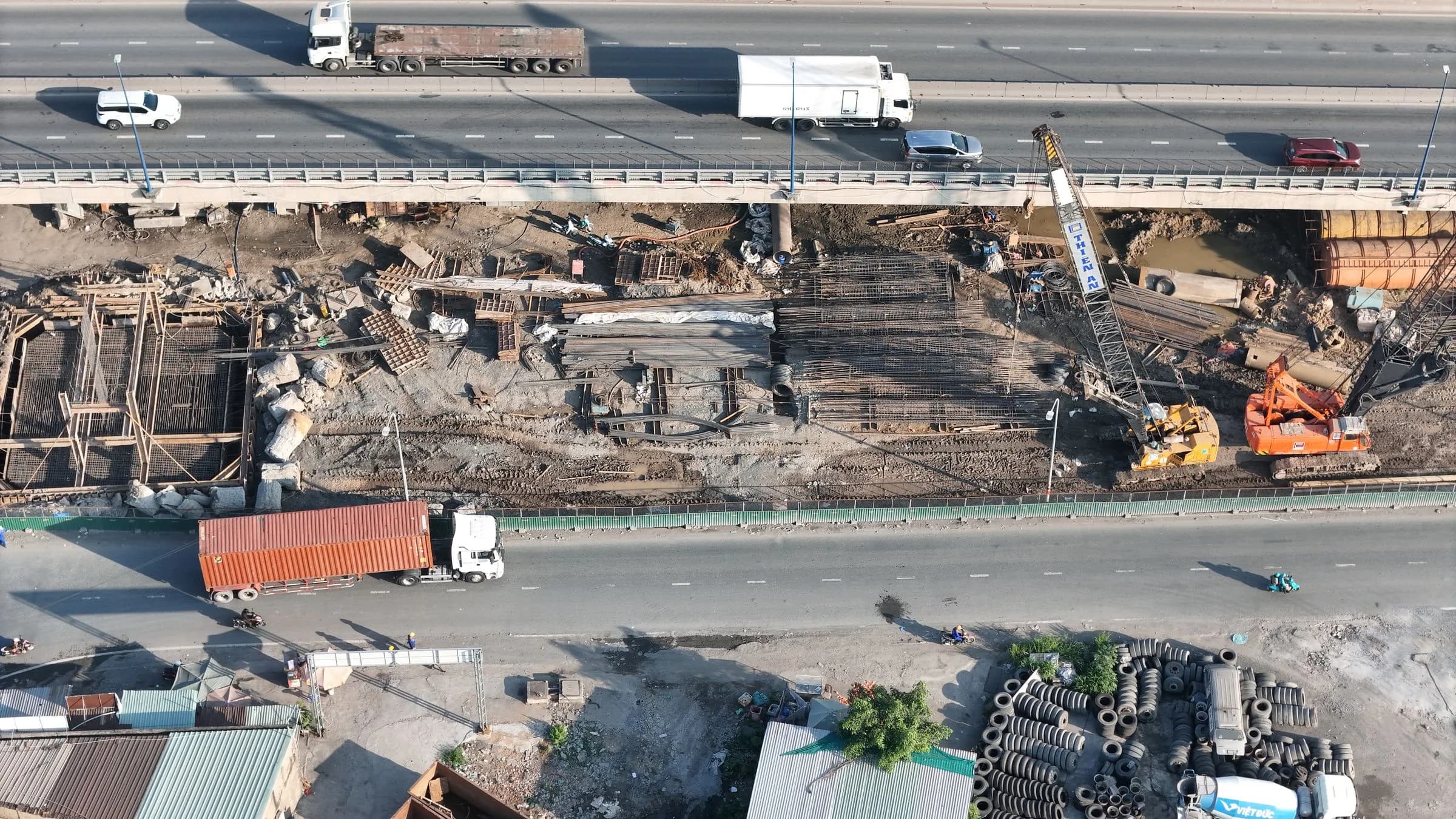 Site team at work